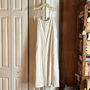 White Linen Abercrombie and Fitch dress, XL NWT
